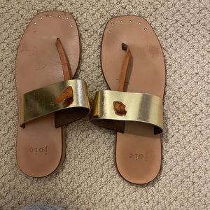 Joie gold sandals
